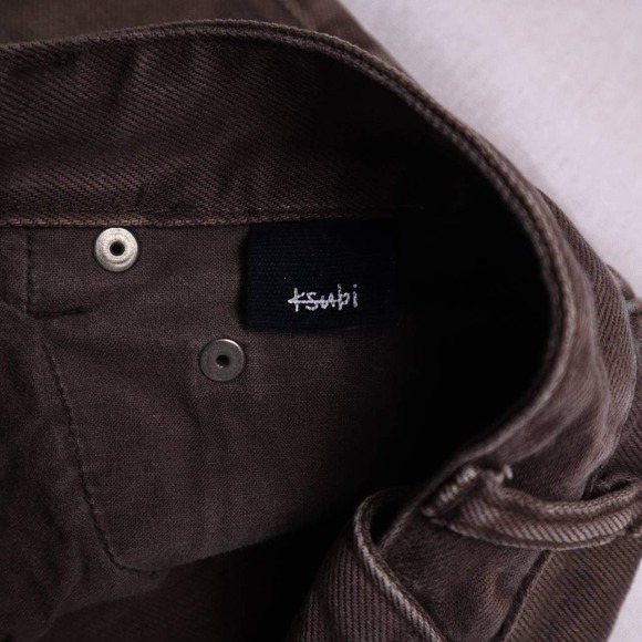 Ksubi Mens Brown Denim Jeans Slim Fit Detailed Stitching Size 32 Rare - Picture 12 of 14
